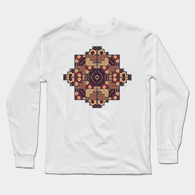 Chacana Tierra Morena Long Sleeve T-Shirt by ElsaDesign